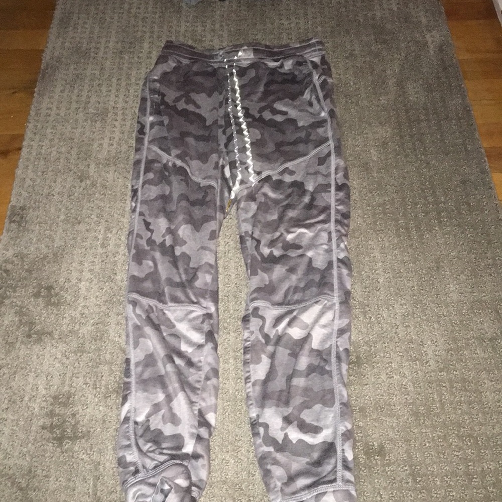 Gray camo joggers